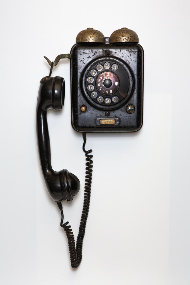 Old Phone on wall